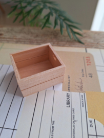 houten kist 4 x 3,5 cm