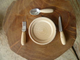 Wooden cutlery set