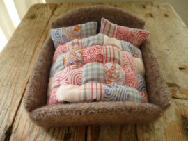 Patchwork quilt met patroon