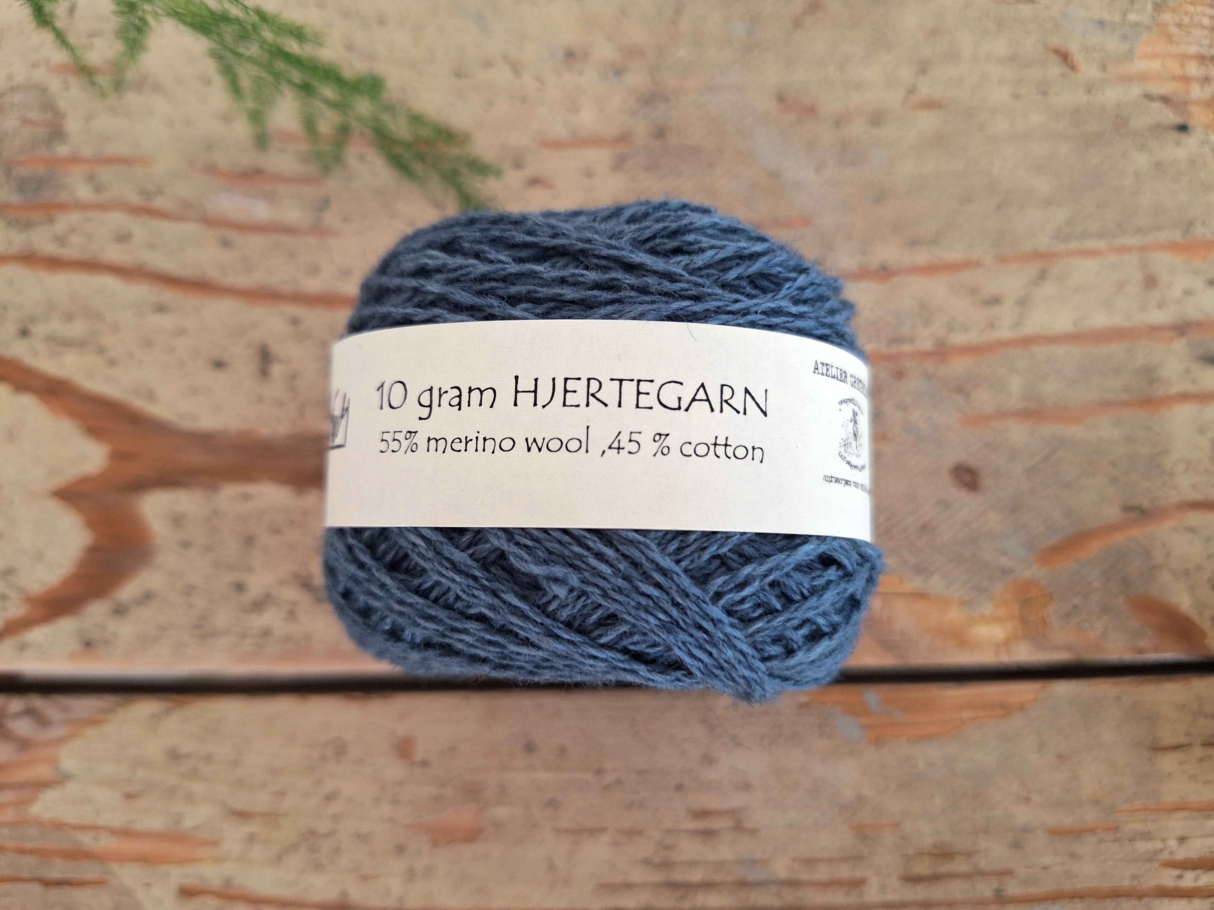 HJERTEGARN blauw 10 gram