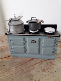 AGA stove old blue