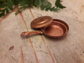 saucepan rustic copper with lid