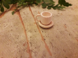 cup and saucer natural