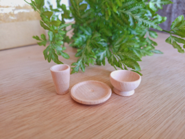 bordje- servies hout