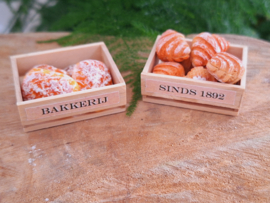 houten krat  -bakkerij- per stuk