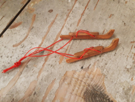 children's skates handmade! orange laces