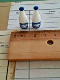 2 x schoolmelk blauw etiket