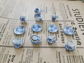 servies porselein  "delfts blauw"