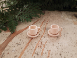 cup and saucer natural