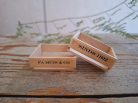 houten krat: firma muis & co