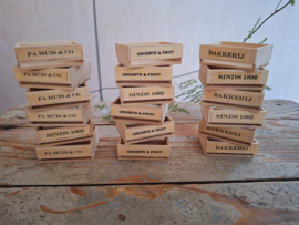 houten krat: groente & fruit