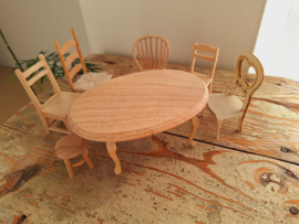 houten tafel ovaal 15 cm