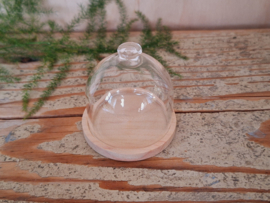 stolp - glas -met houten onderbord