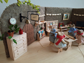 houten ladenkast