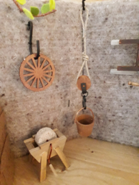 wooden wheel  5 cm