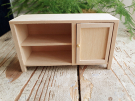 wooden cabinet, 1 door + 2 compartments