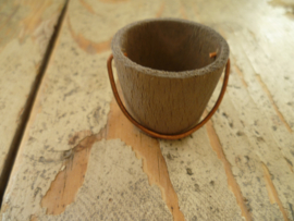 Bucket of weathered wood