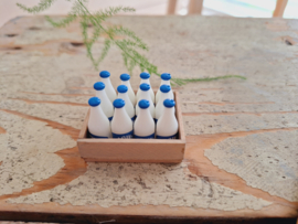 2 x schoolmelk blauw etiket