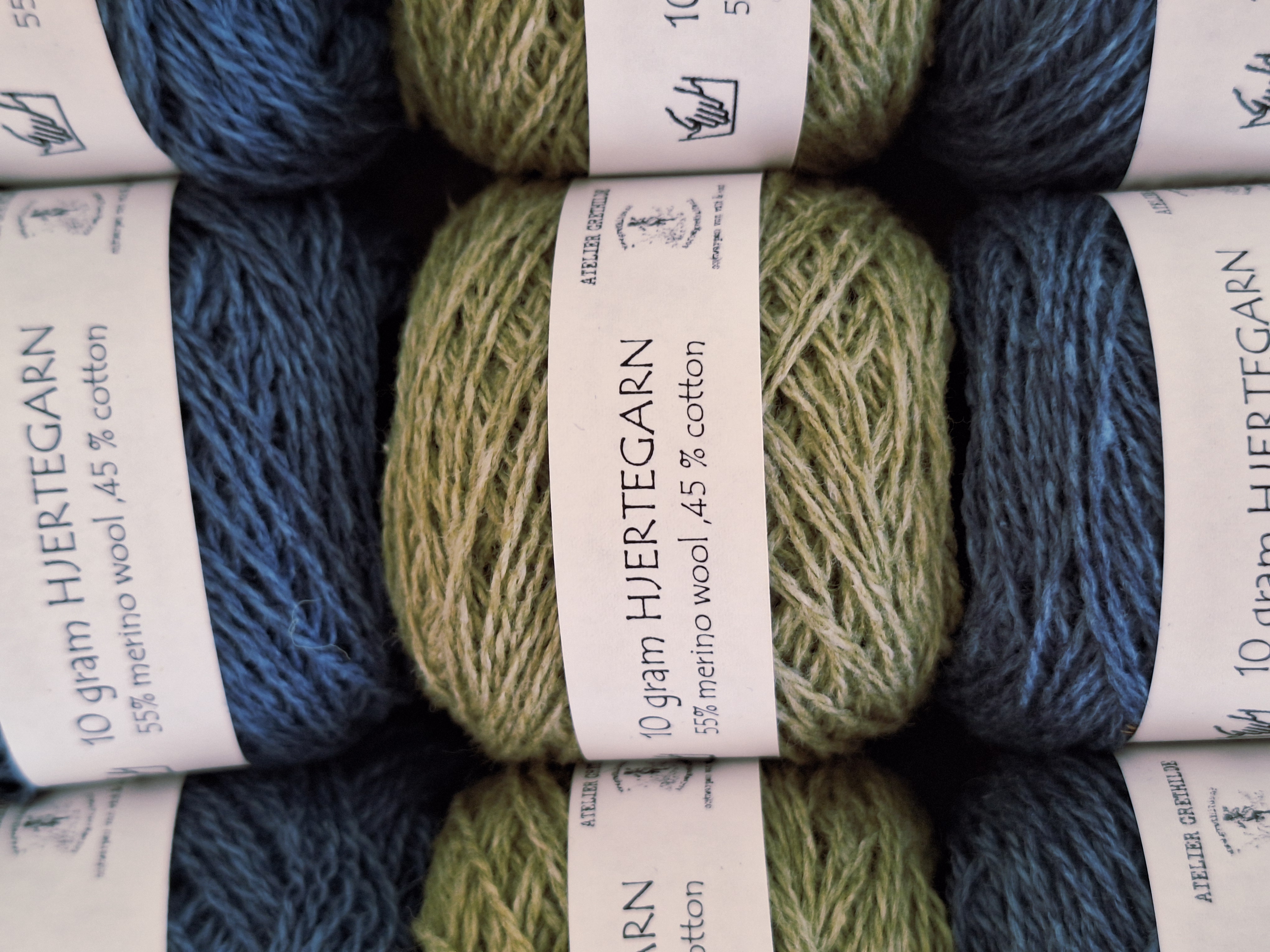 HJERTEGARN groen 10 gram