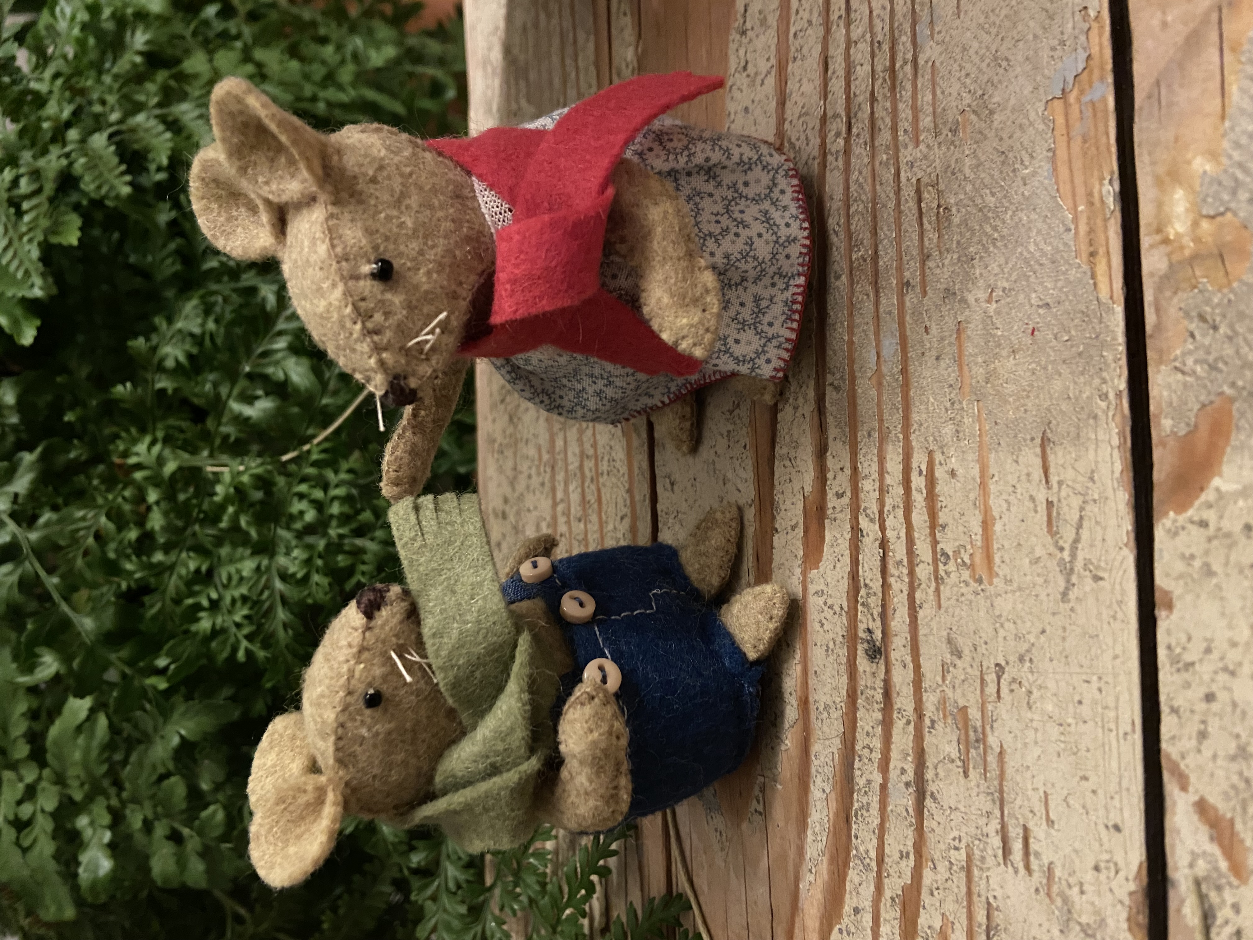 Materiaalpakket kindermuisjes: nichtje & neefje muis incl. patroon