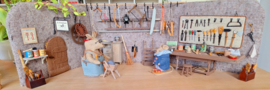 Materiaalpakket "Het holletje van de Werkplaats " incl. patroonboekje