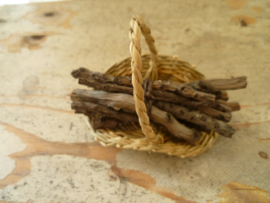 Basket of with sprout wood