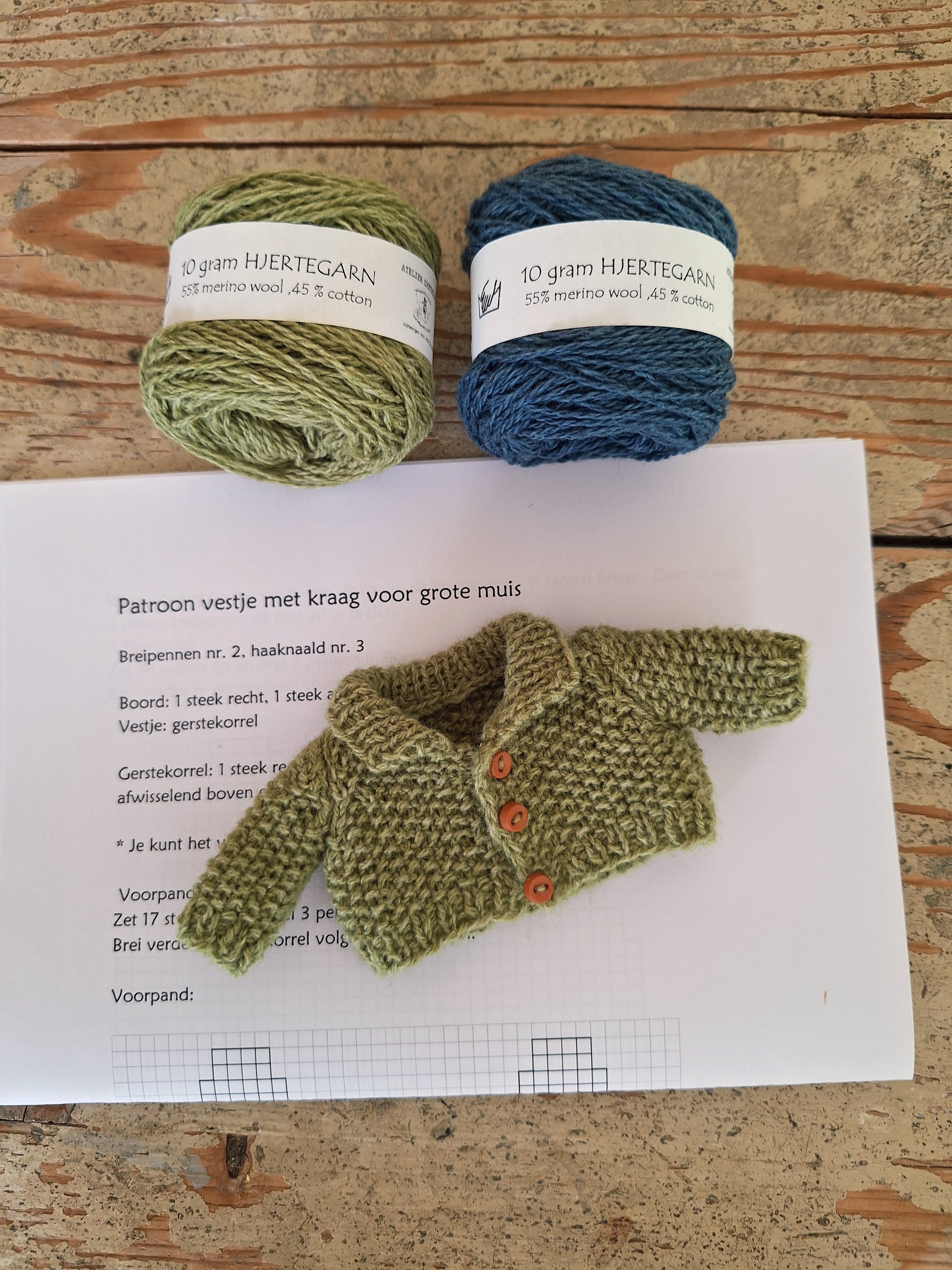 HJERTEGARN groen 10 gram