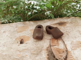 wooden clogs brown