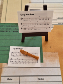 blokfluit 3 cm & bladmuziek