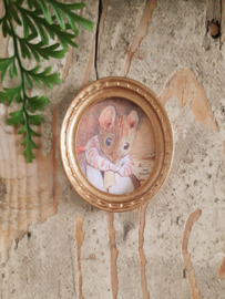 schilderijtje Mrs. Little mouse portret