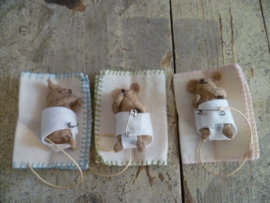 Felt Kit 'Baby Mice Born' with pattern