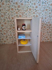 koelkast hout naturel