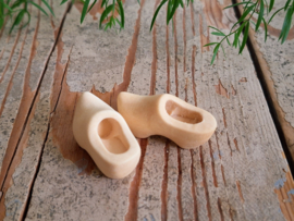 klompjes naturel, 4 cm