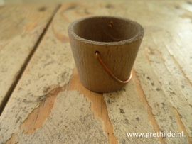 Bucket of weathered wood