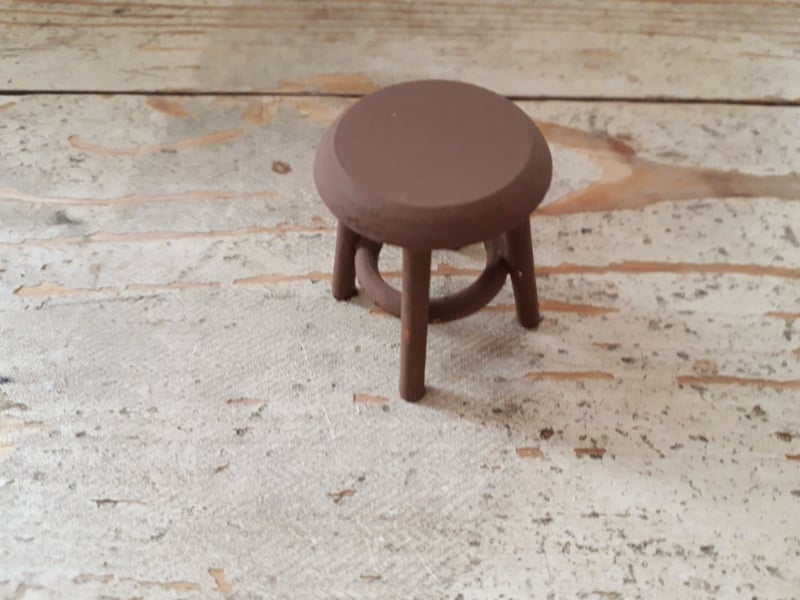 wooden stool brown