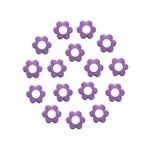 Flower 10 mm Purple