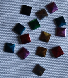 Square 5x5 mm Mixed Colors