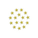 Rimmed Epoxy Star Yellow 8mm