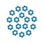 Flower 10 mm Blue