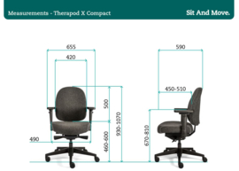 Bureaustoel Therapod X Compact
