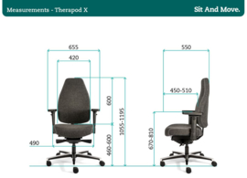 Bureaustoel Therapod X standaard