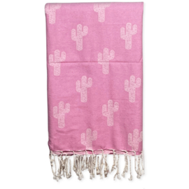 Hamamtuch Cactus- Pink - 100x200cm (LANTARA)