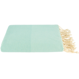 Plaid of grand foulard katoen - Mint - 195x300cm (LANTARA)