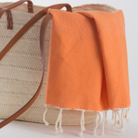 Hammam towel Honeycomb - Orange - 100X200cm (LANTARA)