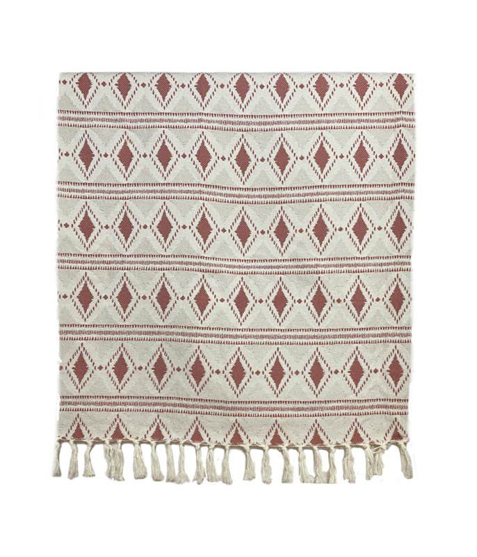 Sprei Grand foulard BOHO - Terracotta - LANTARA - 160x250cm