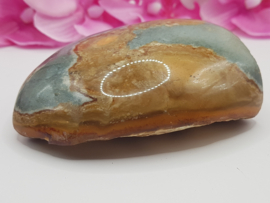 Jaspis Polychroom half gepolijst half ruw