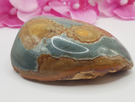 Jaspis Polychroom half gepolijst half ruw