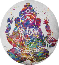 Oceandrum "DIY Bouwpakket" ca. 39/40 cm - met voorbedrukt doek - Ganesha