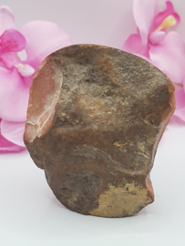 Jaspis Polychroom half gepolijst half ruw