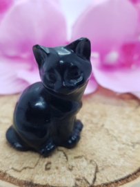Poesje Obsidiaan schuin